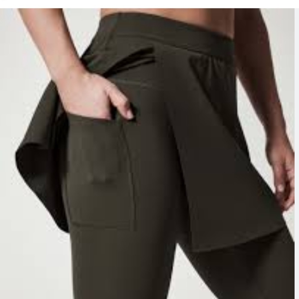 SPANX Booty Boost Skirt Around 7/8 Dark Palm Color Women's Size XL NWT